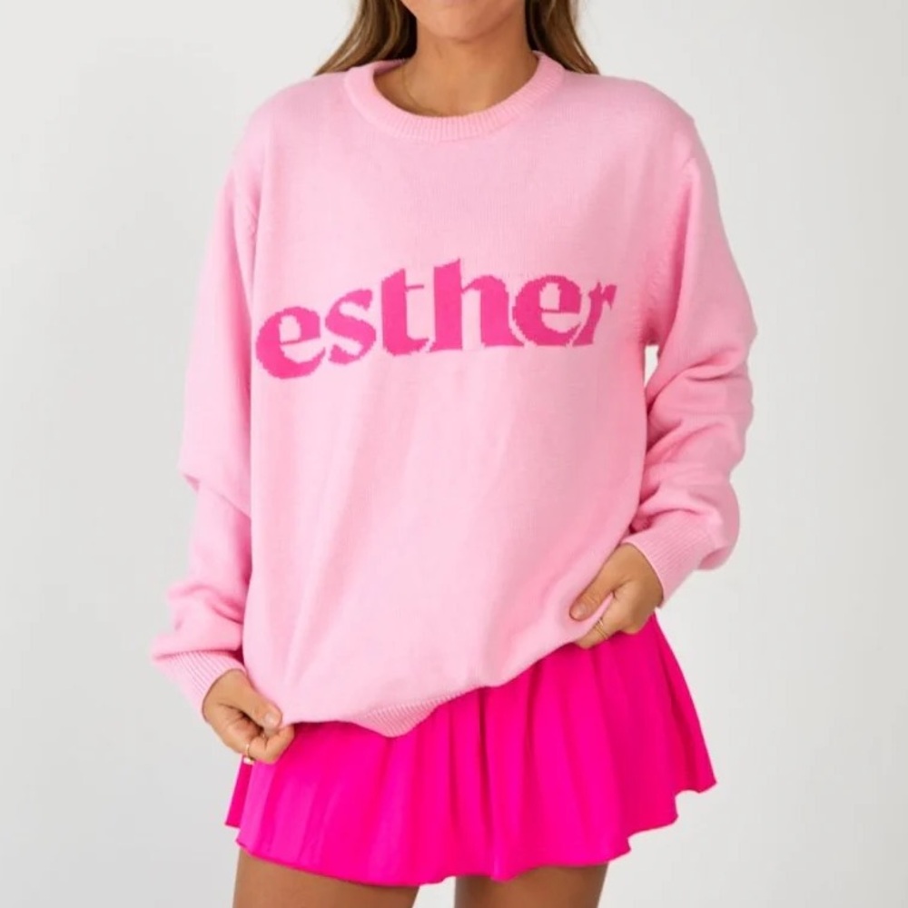 EUC Pink ‘esther’ Sweater - Size XL